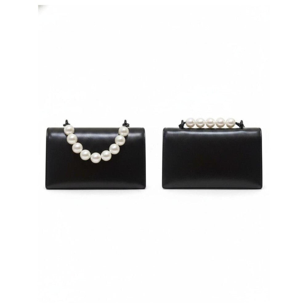 Black Rhinestone Bow Evening Clutch